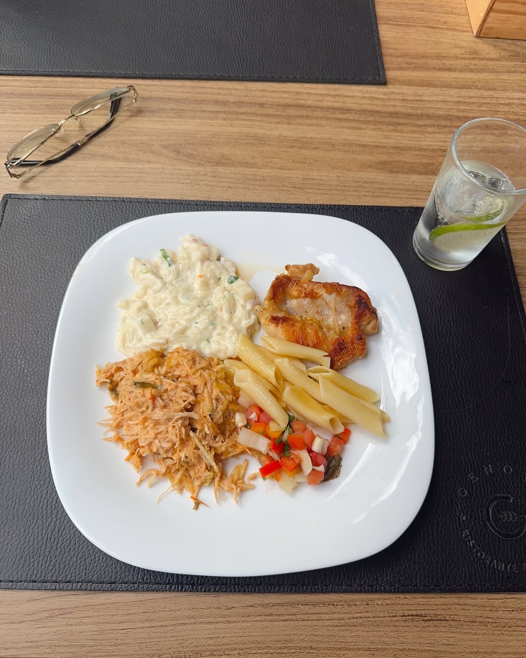 Prato servido no almoço